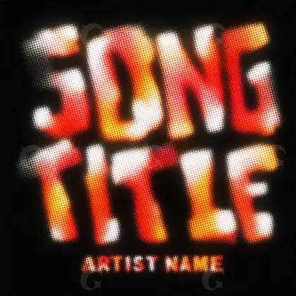 Premade cover art “Red Neon”: neon, red tones