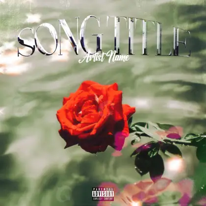 Album cover art “Red Rose”: rose, red tones