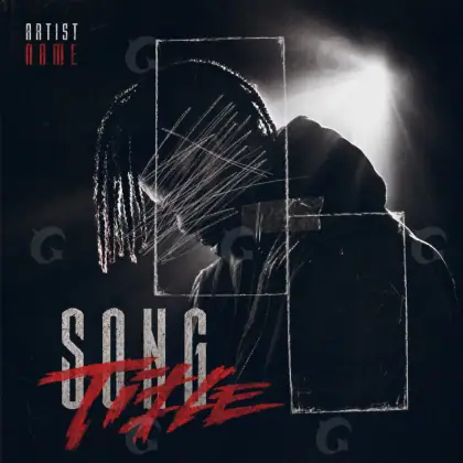 Portada para canción «Red Silhouette»: silueta; color rojo