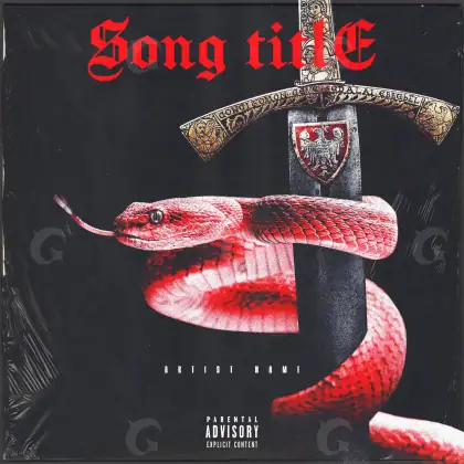 Portada para canción «Red Snake»: serpiente; color rojo