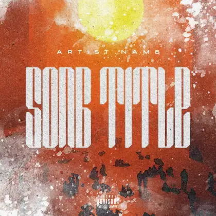 Обложка для альбома «Red Sun»: солнце; палитра — красная
