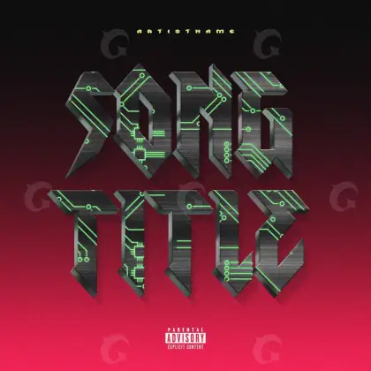 Portada prediseñada «Red Triangle»: triángulo; color rojo