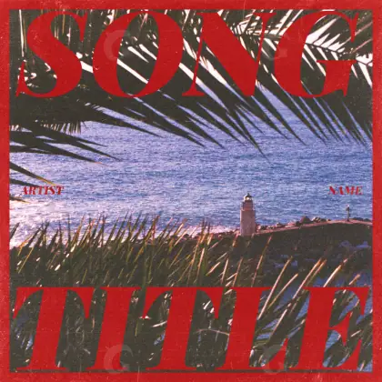 Album cover art “Red Water”: water, red tones