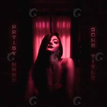 Arte de portada musical «Red Woman»: mujer; color rojo