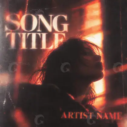 Music cover artwork “Red Woman”: woman, red tones
