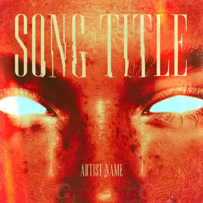 Music cover artwork “Red Woman”: woman and face, red tones