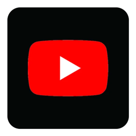 Значок YouTube Music (YouTube Music) — чёрная версия, PNG с прозрачным фоном