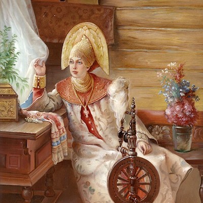Русская народная песня Живет моя отрада