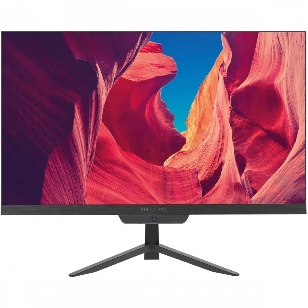 Моноблок Digma Pro Base 23.8" Full HD i3 12100 (3.3) 8Gb SSD512Gb UHDG 730 CR Windows 11 Professional GbitEth WiFi BT 90W клавиатура мышь Cam черный 1920x1080