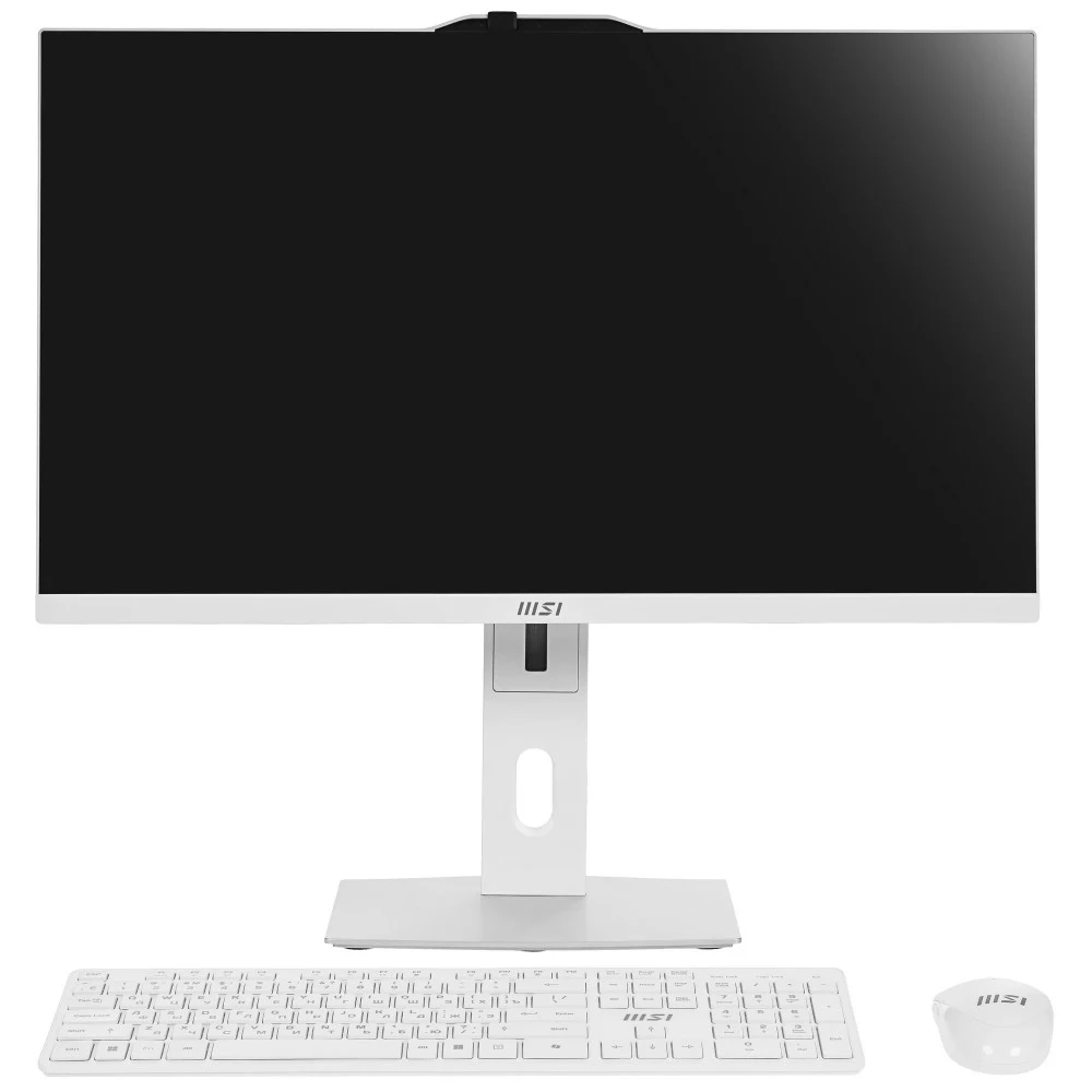 Моноблок MSI Modern AM242P 1M AiO 23,8" FHD (1920x1080)IPS AG Non-touch,Core i7-150U (1.8GHz),16Gb DDR5(8GBx2),512GB SSD M.2, Intel UHD, WiFi,BT, camera,WirelessKB&mouse Eng/Rus, No OS,1y,White