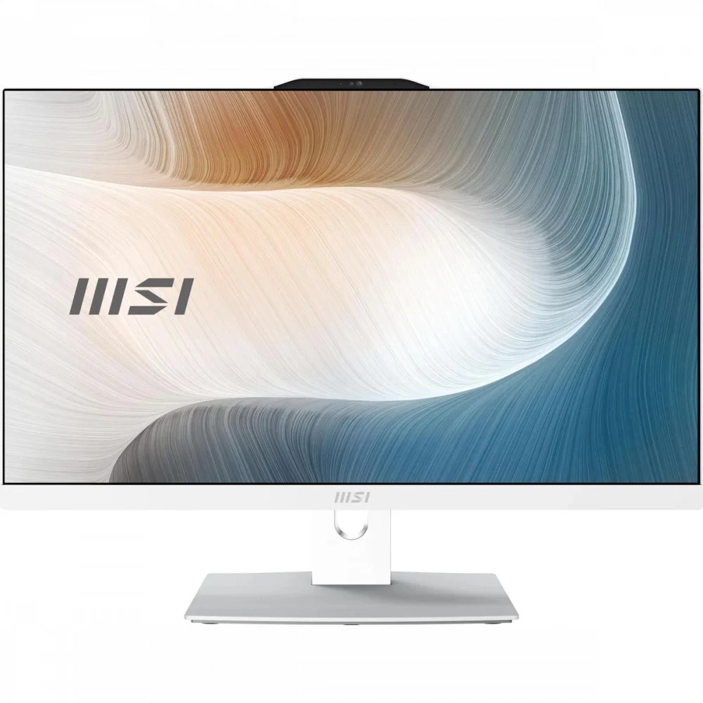 Моноблок MSI Modern AM242TP 1M AIO 23.8" FHD(1920x1080) IPS Touch ,Core 5 120U(1.4GHz),16GB DDR5(2x8GB), 512GB SSD M.2,Intel Iris Xe Graphics,WiFi 6E+BT,Wireless keyboard&mouse, noOS, 1y war-ty, Whi