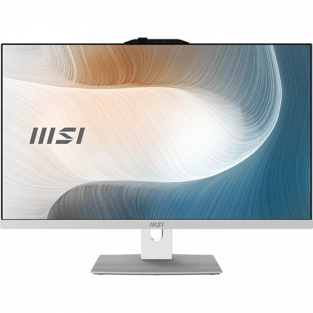 Моноблок MSI Modern AM272P 1M AiO 27" FHD(1920x1080)IPS AG Non-touch,Core i5-120U (1.4GHz), 16GB DDR5(2x8GB),512GB SSD M.2,Intel UHD,WiFi,BT,camera,WirelessKB&mouse Eng/Rus,NoOS,1y war-ty,White