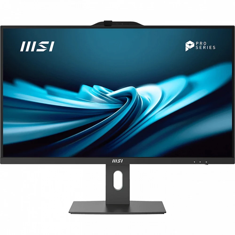 Моноблок MSI Pro AP272P 14M AiO 27" FHD(1920x1080)IPS AG Non-touch, Core i3-14100 (3.5GHz), 8Gb DDR5(1x8Gb), 512GB SSD M.2, Intel UHD, WiFi, BT, camera, WirelessKB&mouse Eng/Rus,No OS,1y war-ty, Bla