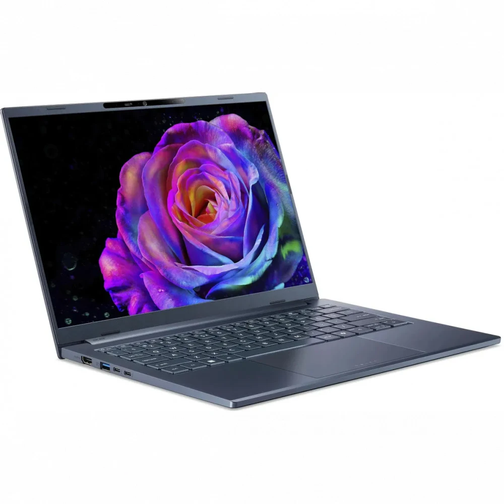 Ноутбук Acer Swift Go 14 AI SFG14-75-77RL Core Ultra 7 256V 16Gb SSD1Tb Intel Arc 140V 14" OLED WUXGA (1920x1200) без ОС blue WiFi BT Cam (NX.JNBCD.008)