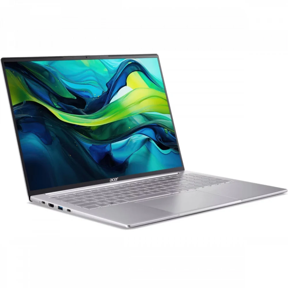 Ноутбук Acer Swift Lite SFL16-51M-54BL Core Ultra 5 115U 16Gb SSD512Gb Intel Graphics 16" IPS WUXGA (1920x1200) без ОС silver WiFi BT Cam 4810mAh (NX.D3UCD.002)