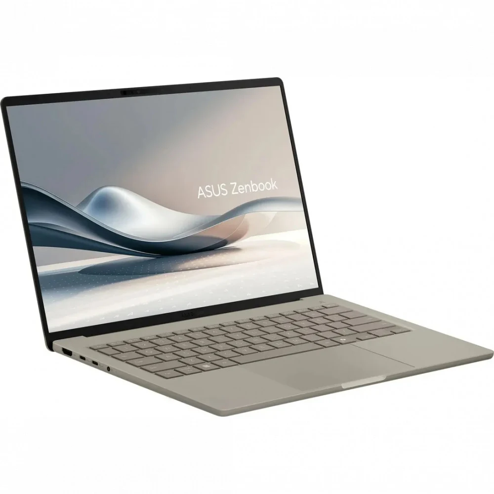 Ноутбук ASUS Zenbook A14 UX3407QA-QD197W Snapdragon X X1 26 100 Qualcomm/LPDDR5X 16GB 512GB PCIE G4 SSD/ Adreno GPU/ 14"WUXGA (1920 x 1200) WIN11 HOME 0.98 kg Zabriskie Beige