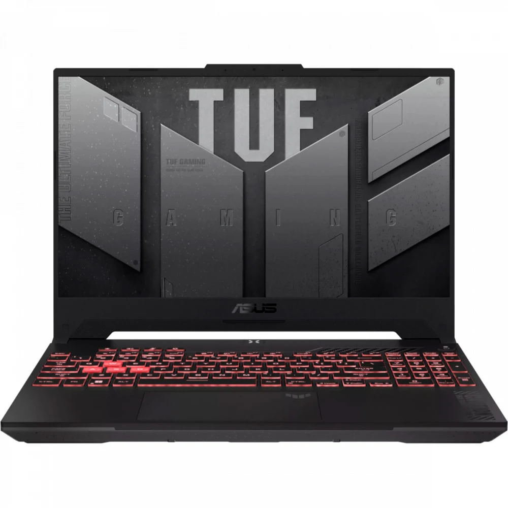 Ноутбук Asus TUF Gaming A17 FA707NUQ-HX040 Ryzen 7 170 16Gb SSD1Tb NVIDIA GeForce RTX4050 6Gb 17.3" IPS FHD (1920x1080) без ОС grey WiFi BT Cam (90NR0QH5-M00240)