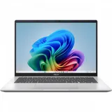 Ноутбук/ ASUS M1407KA-LY028 14"(1920x1200 (матовый) IPS)/AMD Ryzen AI 5 340(2Ghz)/16384Mb/512PCISSDGb/noDVD/Int:AMD Radeon/Cam/BT/WiFi/42WHr/war 1y/1.46kg/Cool Silver/DOS