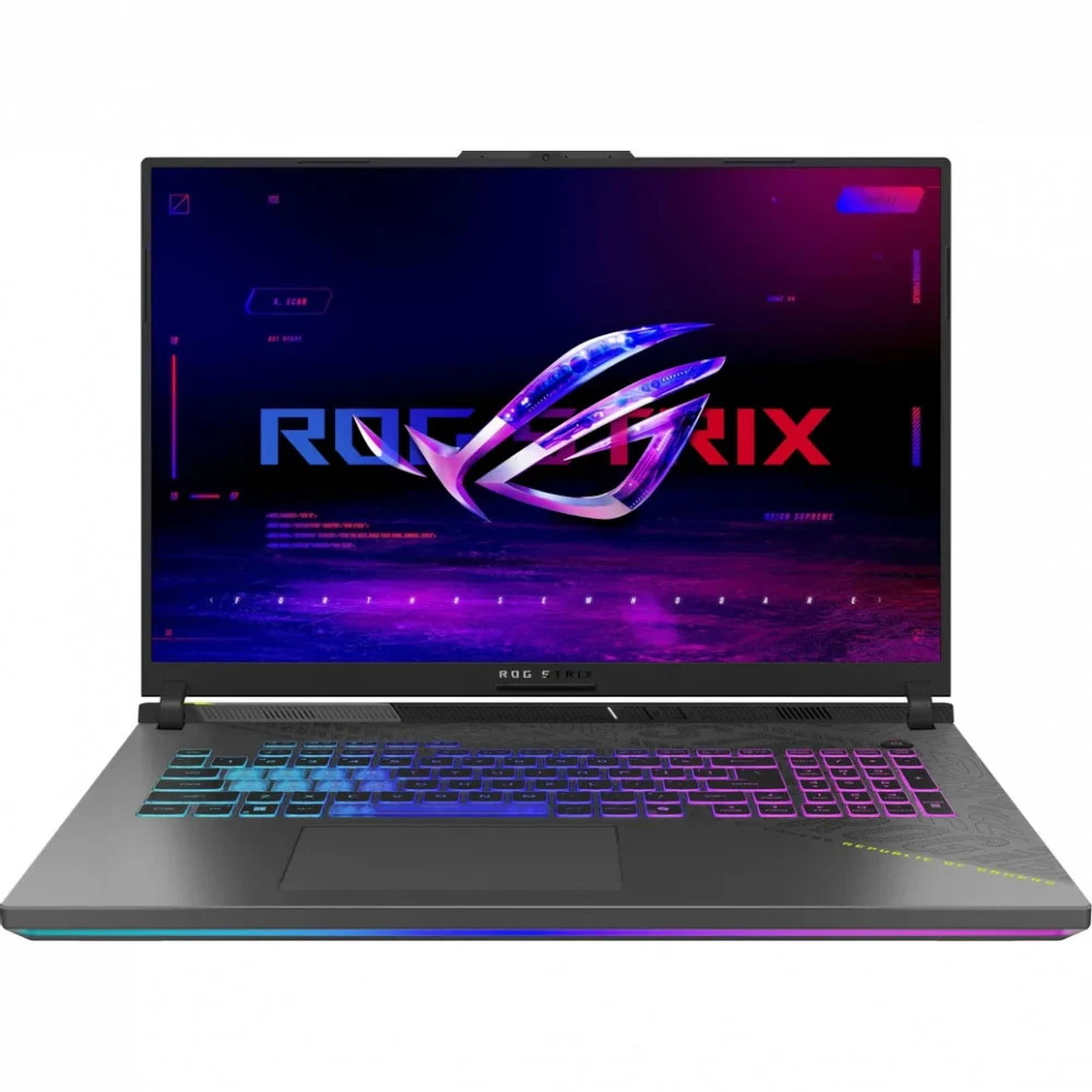 Ноутбук/ ASUS ROG Strix G18 G814PM-S8074 18"(1920x1200 IPS (матовый, 144Hz) )/AMD Ryzen 9 8940HX(2.4Ghz)/16384Mb/1024PCISSDGb/noDVD/Ext:NVIDIA GeForce RTX 5060(8192Mb)/Cam/BT/WiFi/90WHr/war 1y/3kg/V