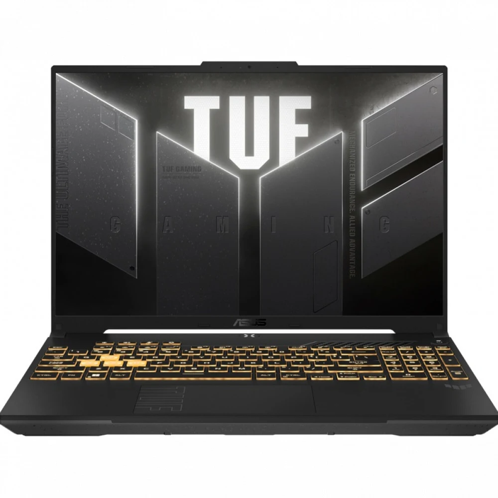 Ноутбук/ ASUS TUF F16 FX607VU-RL061 16"(1920x1200 (матовый, 144Hz) IPS)/Intel Core 5 210H(2.2Ghz)/16384Mb/512PCISSDGb/noDVD/Ext:nVidia GeForce RTX4050(6144Mb)/Cam/BT/WiFi/56WHr/war 1y/2.2kg/Mecha Gr