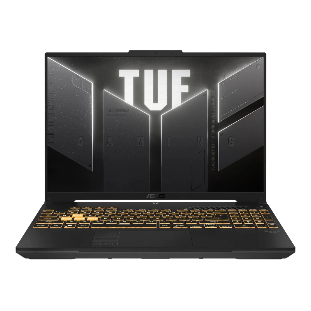 Ноутбук/ ASUS TUF F16 FX607VJB-RL103 16"(1920x1200 (матовый, 144Hz) IPS)/Intel Core 5 210H(2.2Ghz)/16384Mb/512PCISSDGb/noDVD/Ext:nVidia GeForce RTX3050(6144Mb)/Cam/WiFi/56WHr/war 1y/2.2kg/Mecha Gray