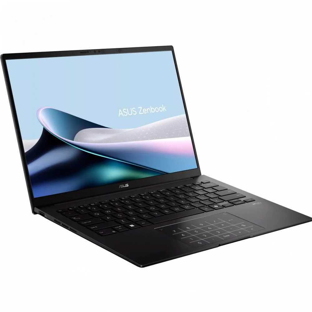 Ноутбук/ ASUS UM3406GA-QD009 14"(1920x1200 OLED 16:10)/AMD Ryzen AI 7 445(4Ghz)/32768Mb/1024SSDGb/noDVD/Int:AMD Radeon/Cam/BT/WiFi/75WHr/war 1y/1.2kg/Jade Black/DOS + NumberPad алюм корп чехол