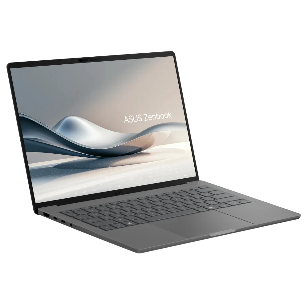 Ноутбук ASUS Zenbook A14 UX3407QA-QD267W Snapdragon X X1 26 100 Qualcomm Hexagon LPDDR5X 16GB 512GB PCIE SSD Adreno GPU/ WUXGA (1920 x 1200) ,WIN11 HOME 0.98 kg Iceland Gray
