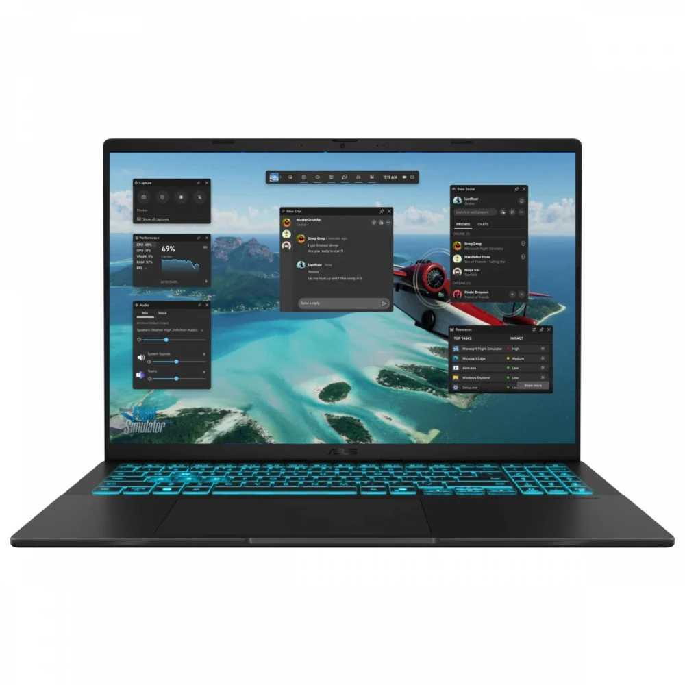 Ноутбук ASUS V16 Special V3607VM-RP066 Intel Core 7 240H/DDR5 16G/1TB PCIE G4 SSD/NVIDIA GeForce RTX 5060 Laptop GPU (8GB GDDR7 )/16" WUXGA (1920 x 1200) 16:10 AG IPS,300NITS,144Hz/No OS/Black