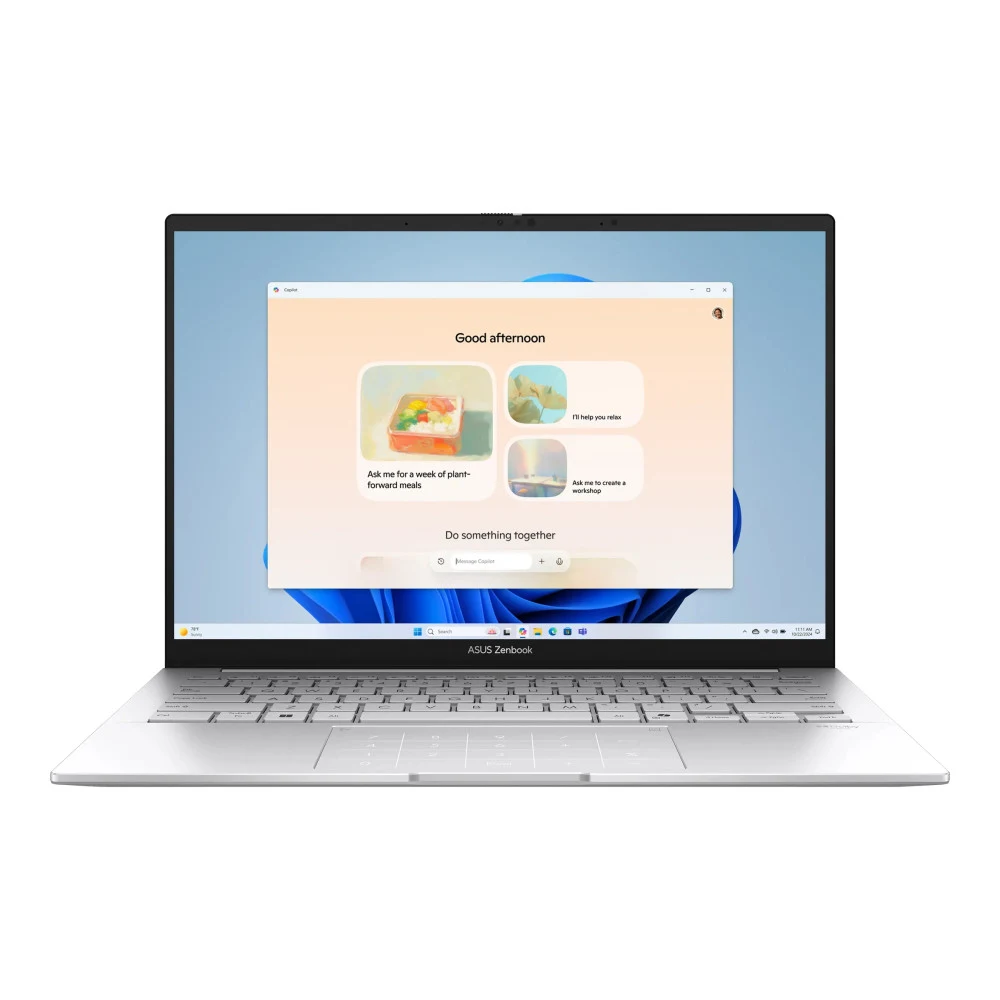 Ноутбук Asus 90NB14W2-M00LP0 Zenbook 14 UX3405CA-PP157W 14" 3К (2880 x 1800) OLED 120Hz/Intel ARL H Core Ultra 9 /16GB/1TB SSD/Intel Arc Graphics/Wi-Fi 7/BT5.4/IR+FHD Camera/BKLT/Windows 11 Home/1Y/