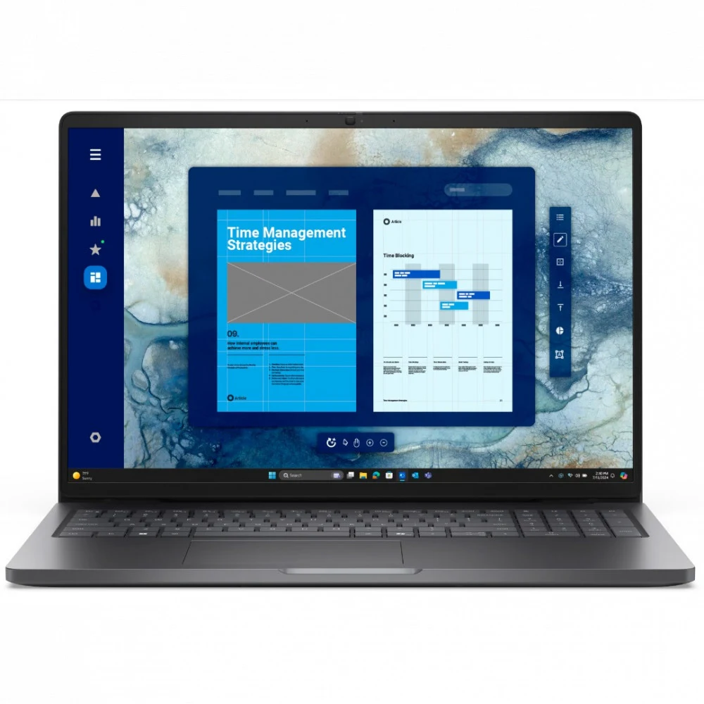 Ноутбук Dell/Pro 16 PC16250/Core 5/220U/1,5 GHz/16 Gb/M.2 PCIe SSD/512 Gb/No ODD/Graphics/Integrated/16 ''/1920x1200/Windows 11/Pro/64/FgrPr 210-BPBF_BTO015_PC16250_EMEA