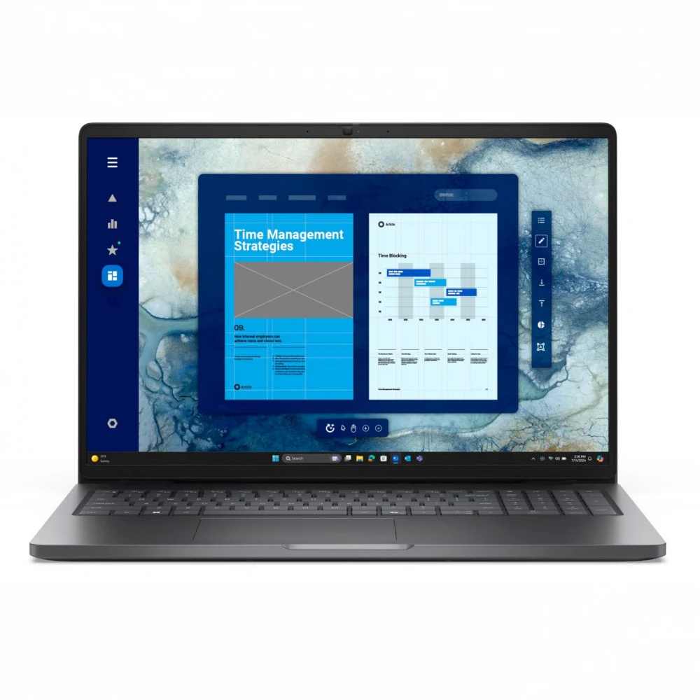Ноутбук Dell/Pro 16 PC16250/3г/Core Ultra 5/235U/2 GHz/32 Gb/SSD/512 Gb/No ODD/Graphics/integrated/16 ''/1920x1200/Windows 11/Pro/Backlit Kb/Fingerpri BTO106_PC16250_EMEA_210-BQHB