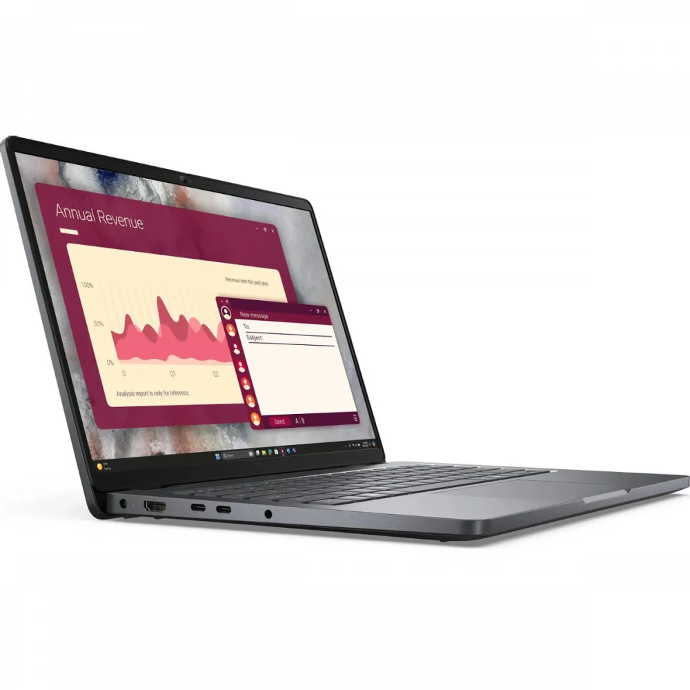 ноутбук DELL 14 Pro Core Ultra 5 235U vPro 14,0" FHD+ (1920 x 1200) IPS,AG,300 nit, 16GB DDR5 (1x16GB) 512GB SSD Intel Arc graphics,3cell,Backlit,FPR, Linux Eng/Rus