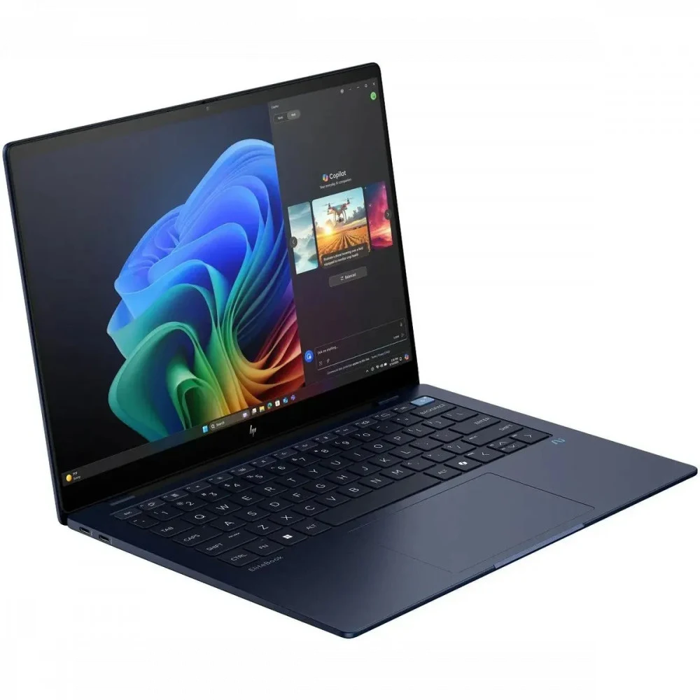 Ноутбук HP EliteBook Ultra G1q8 Snapdragon X Plus X1P-42-100 16Gb SSD512Gb Qualcomm Adreno 14" IPS 2.2K (2240x1400) Windows 11 Pro 64 dk.blue WiFi BT Cam (9M4E6AT)