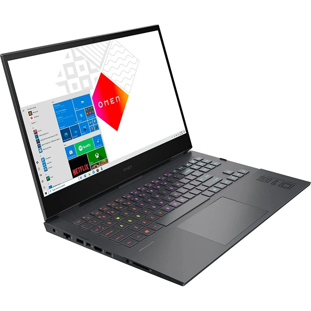 Ноутбук HP Omen 16-c0057ur Ryzen 7 5800H 16Gb SSD512Gb NVIDIA GeForce RTX 3070 8Gb 16.1" IPS FHD (1920x1080) Free DOS 3.0 dk.silver WiFi BT Cam