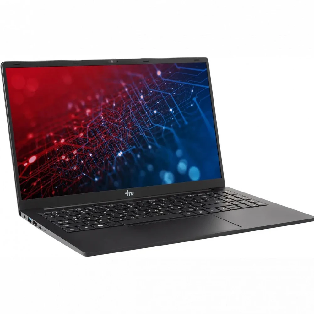 Ноутбук IRU Strato 15ALID4 Core i3 1315U 16Gb SSD512Gb Intel UHD Graphics 15.6" IPS FHD (1920x1080) без ОС black WiFi BT Cam 6000mAh (2168017)