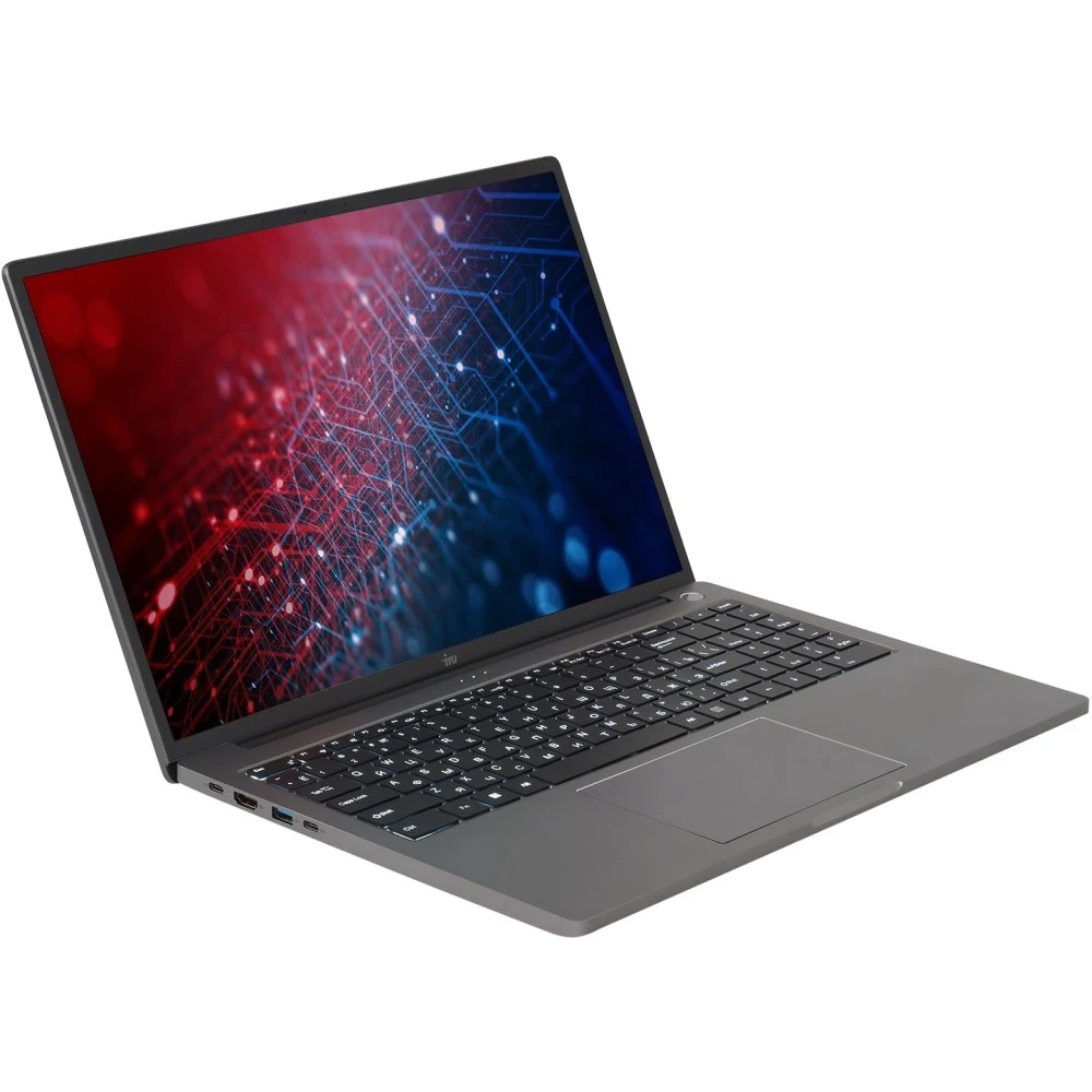 Ноутбук IRU Strato 16ALMR Core i5 12450H 16Gb SSD512Gb Intel UHD Graphics 16" IPS FHD (1920x1200) Windows 11 Pro grey WiFi BT Cam 5400mAh (2142318)