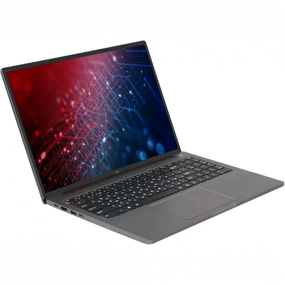Ноутбук IRU Strato 16ALMR Core i5 12450H 16Gb SSD512Gb Intel UHD Graphics 16" IPS WUXGA (2560x1600) Windows 11 Pro silver WiFi BT Cam 5400mAh (2159330)