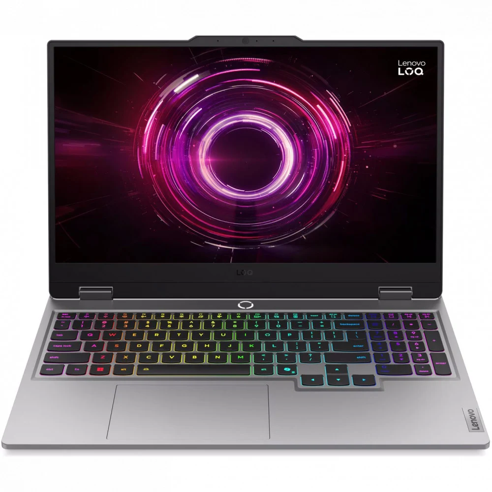 Ноутбук Lenovo LOQ 15AHP10/15.6" Full HD 1920x1080/AMD Ryzen 5 220/16 Gb/512 Gb SSD/nVidia GeForce RTX 5050 8GB/No OS/серый/2.4 кг