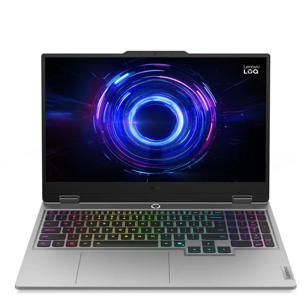 Ноутбук Lenovo LOQ 15IRX10 15.6" FHD IPS 300N 144Hz/ i5-13450HX/ 16Gb/ 1Tb SSD/ RTX 5060 8Gb/ no OS/ Luna Grey