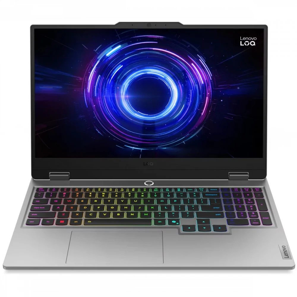 Ноутбук Lenovo LOQ 15IRX10 Core i7 14700HX 16Gb SSD512Gb NVIDIA GeForce RTX 5060 8Gb 15.6" IPS FHD (1920x1080) без ОС grey WiFi BT Cam (83JE00YLPS)