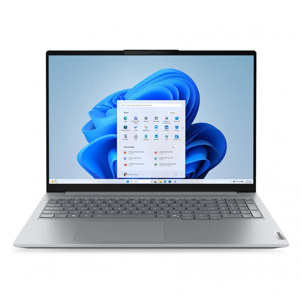 Ноутбук Lenovo ThinkBook 16 Gen 9/Core 7 240H/16" WUXGA/16GB/512GB SSD/FPR/1080P FHD IR/NO OS/2YR/Backlit