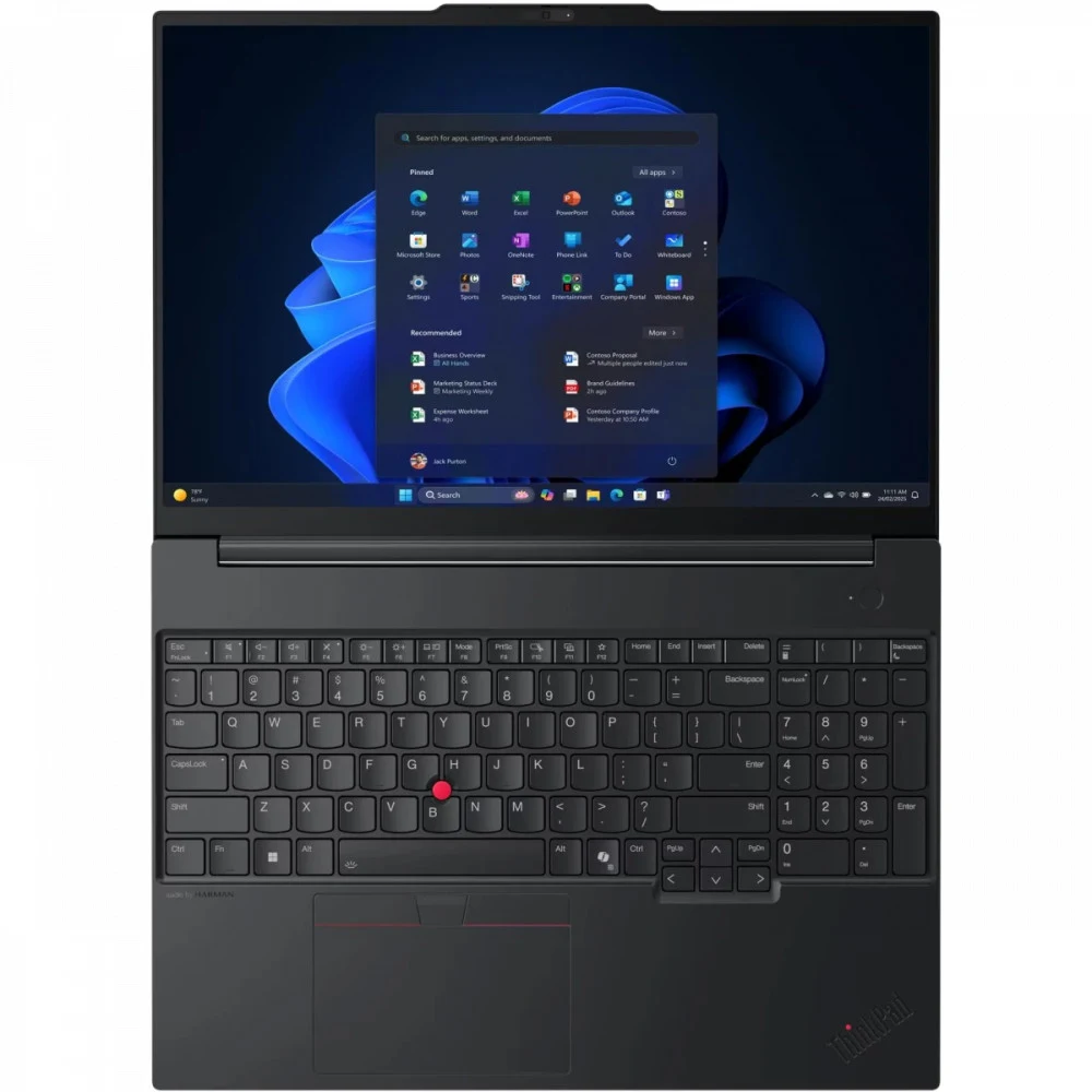 Ноутбук Lenovo Thinkpad E16 Gen 3 <21SSS27D00> Ultra 5 225H/16Gb/512Gb SSD/16.0 WUXGA IPS 300nits/Backlit/Cam FHD IR/FPR/No OS