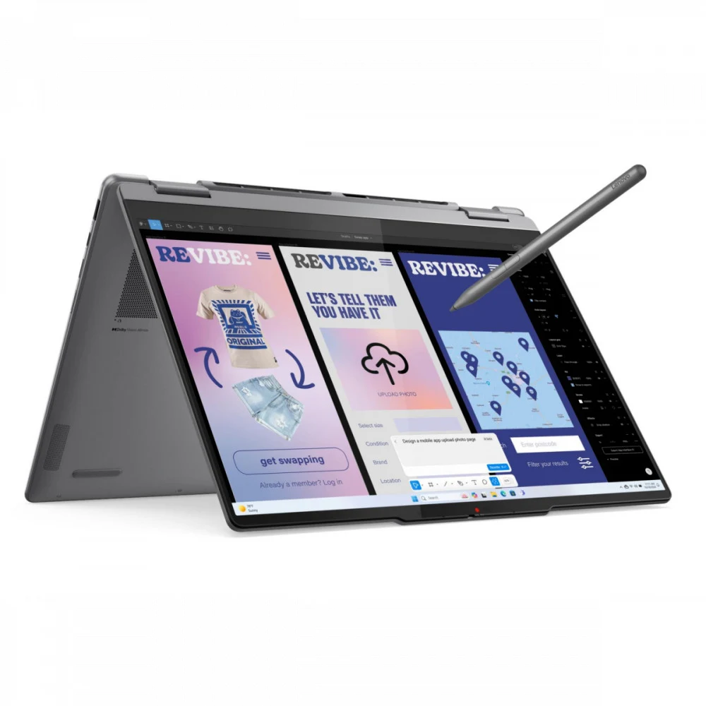 Ноутбук/ Lenovo Yoga 7 2-in-1 14ILL10 14"(1920x1200 OLED)/Touch/Intel Core Ultra 5 226V(2.1Ghz)/16384Mb/512PCISSDGb/noDVD/Int:Intel Arc graphics/Cam/BT/WiFi/70WHr/war 1y/1.38kg/luna grey/Win11Home +