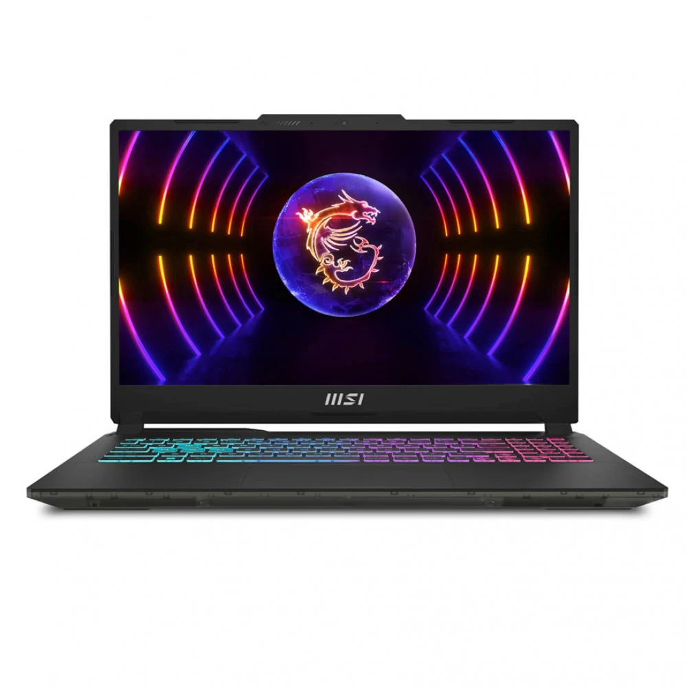 Ноутбук, MSI Cyborg 15 B2RWEKG-643XKZ, 9S7-15Q342-643, 15.6", FHD 1980x1080, IPS, 144Hz, Core 5 210H, 16GB DDR5, 512GB SSD Gen4, NVIDIA GeForce RTX5050, 8GB GDDR7, DOS, Черный