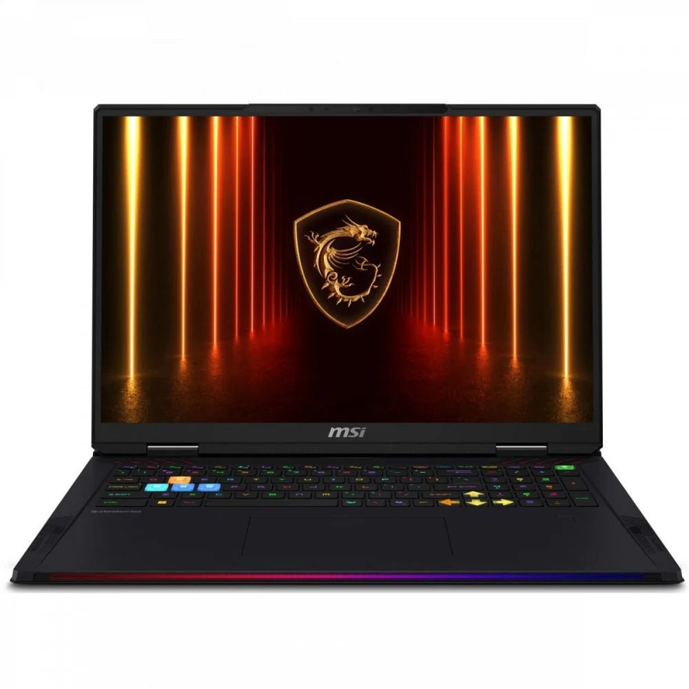 Ноутбук без сумки MSI Raider 18 HX A2XWIG-204RU Ultra9 285HX 18" 16:10 UHD+ (3840x2400)120Hz DDR5 64GB (32GB*2),4TB SSD(2TB+2TB),NV RTX 5080 (16GB GDDR7),99Whr,3,6kg,2y,Win11Home,Black