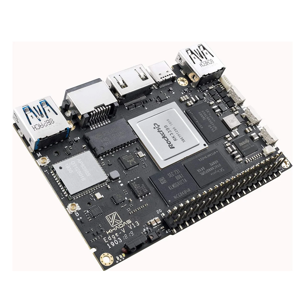 Одноплатный компьютер Khadas Edge-V Pro Rockchip RK3399, 64-bit Hexa-Core, KEGV-P-002