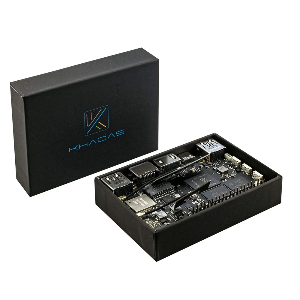 Одноплатный компьютер Khadas VIM3 Pro Amlogic A311D with 5.0 TOPS NPU, 4GB LPDDR4/X, 32GB eMMC, AP6398S