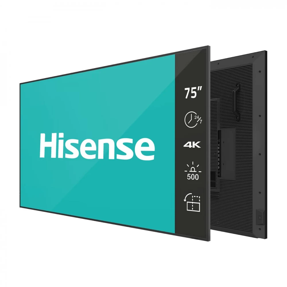 Панель Hisense 75" 75DM66D черный D-LED DID LED 8ms 16:9 HDMI матовая 1200:1 500cd 178гр/178гр 3840x2160 DP 4K USB 29кг