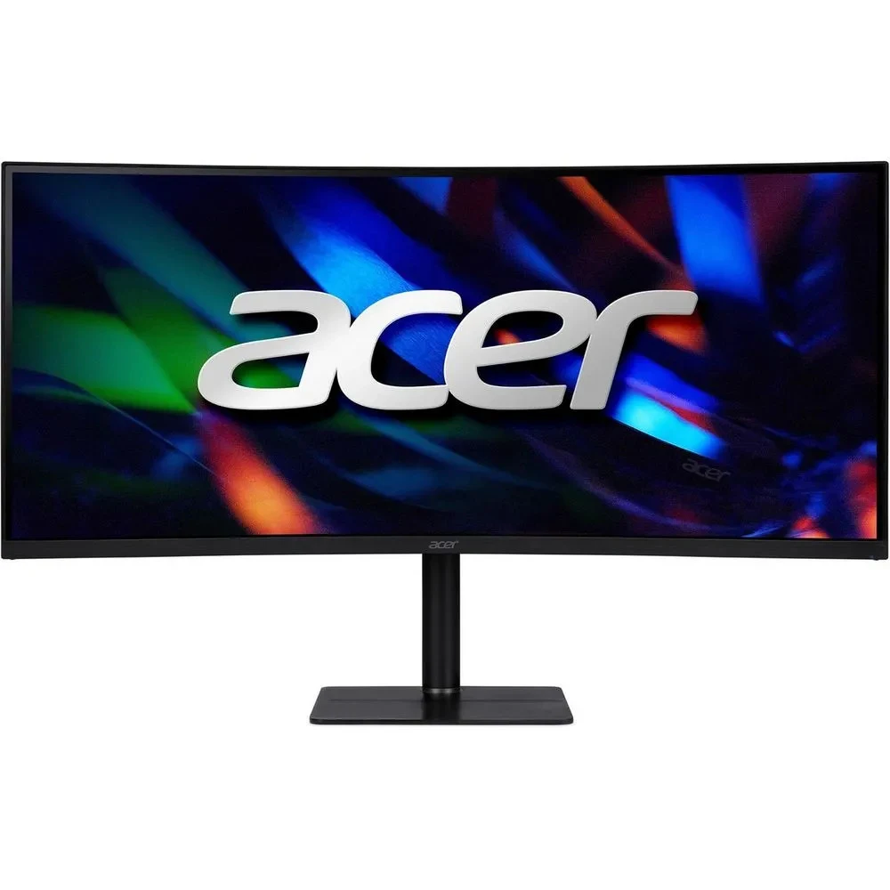 Монитор 34" ACER Nitro CZ342CURVbmiphuzx Black (Curved 1000R Black, 21:9, VA, 3440x1440, 0,5 / 1ms, 300cd, 180Hz, 1xHDMI(2.0) + 1xDP(1.4) + 1xType-C(65W) + Audio out + USB2.0 + USB-B (2up 2down), Sp