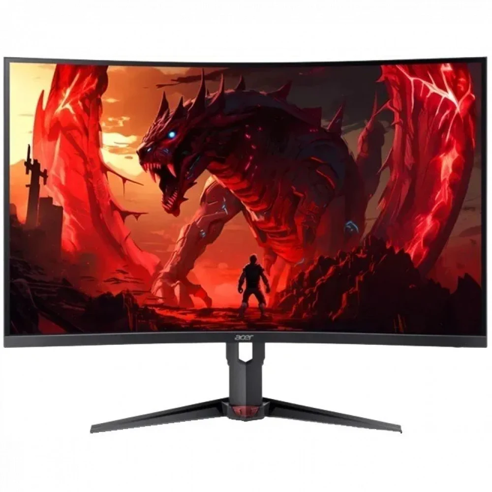 Монитор Acer Nitro XZ323QUP1bmiiprx (XZ3 Series) 31.5" (80 см) / 2560×1440 QHD / VA / изогнутый 1000R / ZeroFrame / 180Hz DP, 144Hz HDMI / 5 мс (GTG), 1 мс (VRB) / 250 кд/м² / 2× HDMI 2.0 + 1× Displ